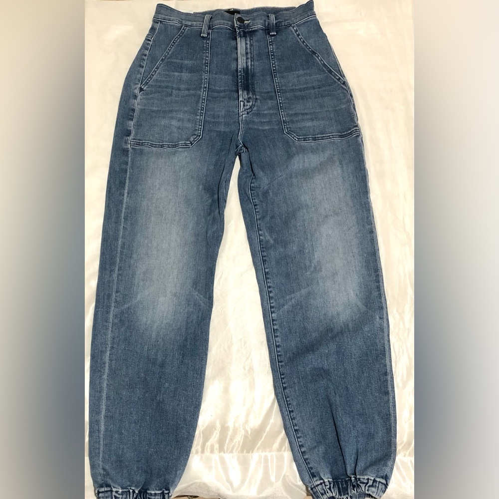 MOTHER Wrapper Blue Jeans - Picture 4 of 10